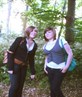 jess and me in the woods haha