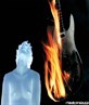 Me and a burning guitar