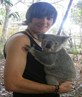With a koala in Australia