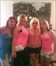 im in pink on the end right