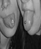 me nd my sis showin off r tongues!