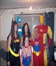my b'day night out i'm wonder woman in the middle