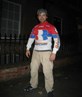 me modeling a vintage bike jersey