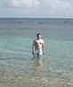 having a dip!
