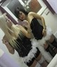 Me + Nilla as Moulin Rouge girls ;)