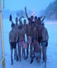 boxin team in the snow