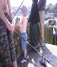 me setting up my nephews fishing rod