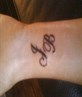 Ma new tattoo...dads initials (miss yoo) x