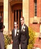 My bros wedding day. Im wearing sunglasses