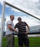 pissing around at the stadium in Zagreb