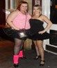 Me all in black and ma m8 claire in pink :)