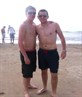 Me on the right hitting the beach in Liverpoo