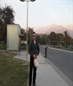 me, and the sunset, in Santiago 2010