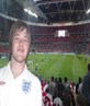 Me at Wembley for the England V Bulgaria game