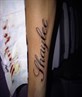 new tattoo with nieces name