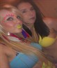 me nd suzie ready for the uv paint party!! x