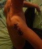 My tattoo's, MUFC & Goodluck in chineese writting