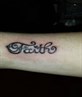 new faith tattoo <3