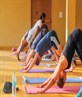 Yoga group class