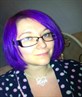Purple Hair (and no make up!)