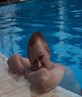 Me in a swimming pool in Tunisia