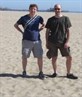 Me on right on Santa Monica beach