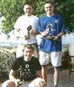 Me-blue Bro-white My mate Ricky-black