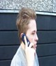 on da phone