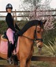 in saddle with Taylor