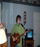 Playing my Martin.