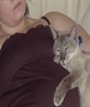 my auntie cat protecting my neice
