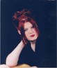 with red hair..